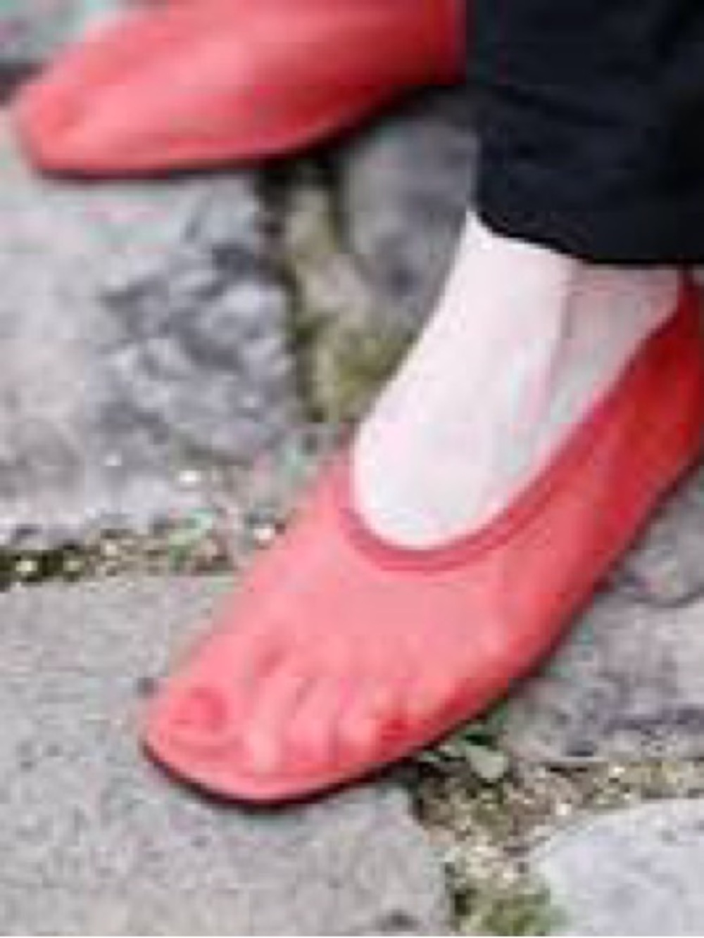 Massimo Dutti Red Mesh Ballet Flat - Picture 10 of 10